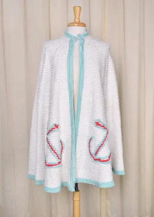 1930s Chenille Anchor Beach Cape