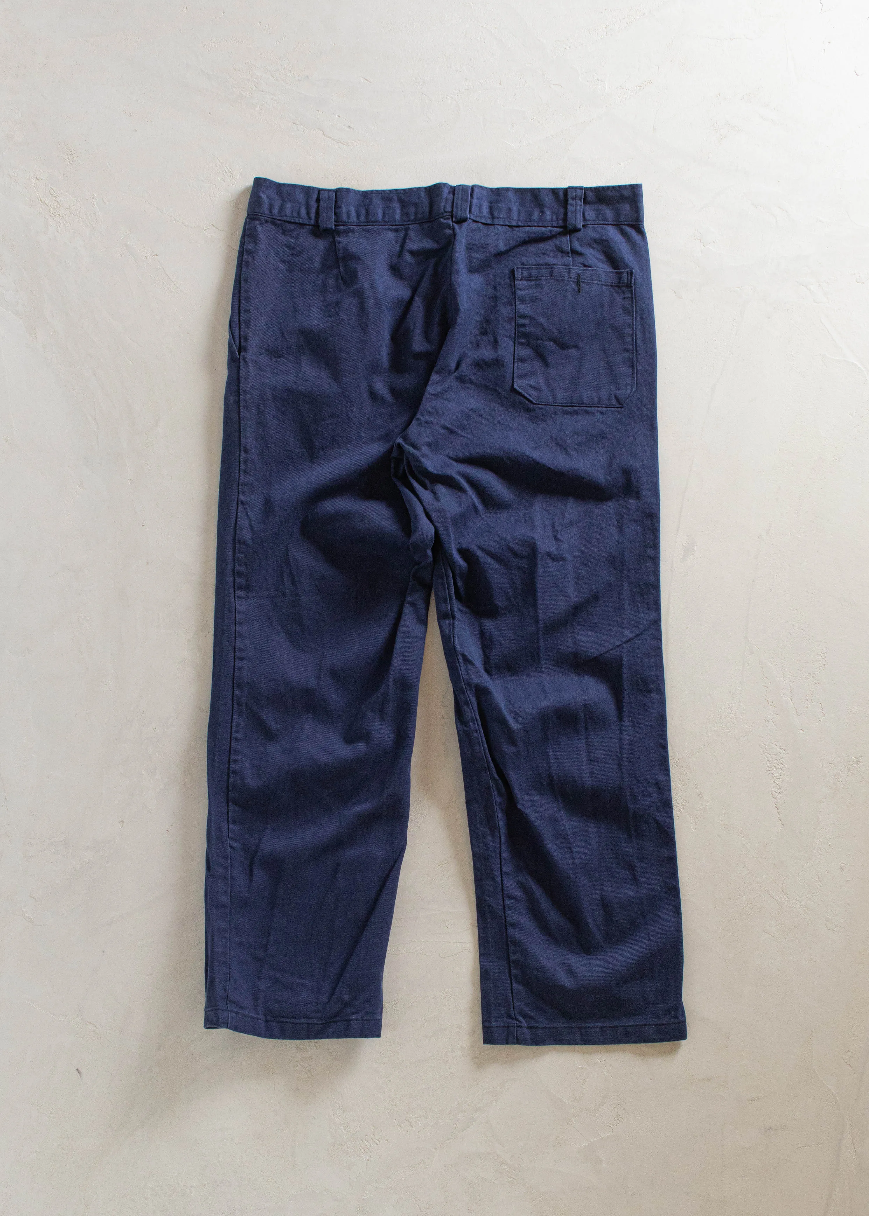 1980s Carlo Fain European Workwear Chore Pants Size Women's 34 Men's 36