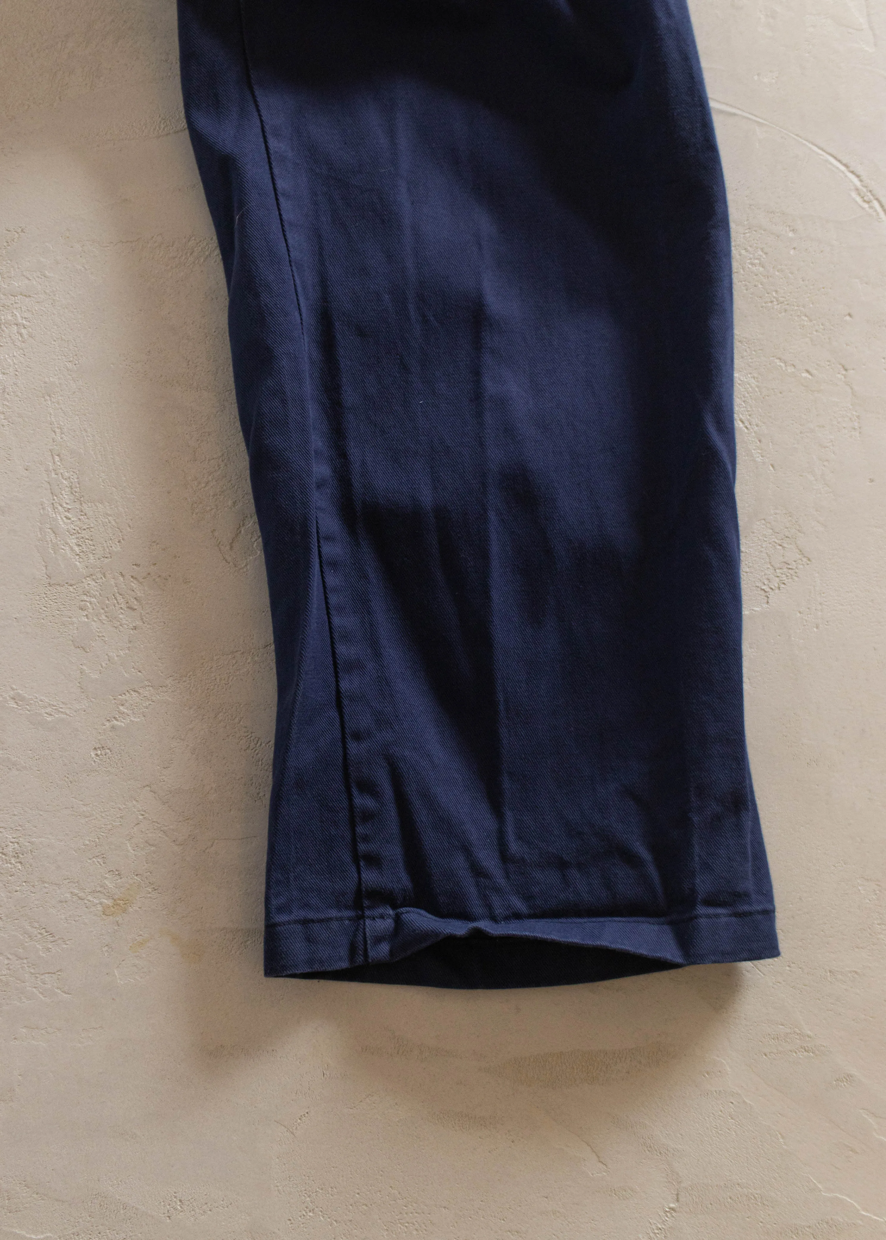 1980s Carlo Fain European Workwear Chore Pants Size Women's 34 Men's 36