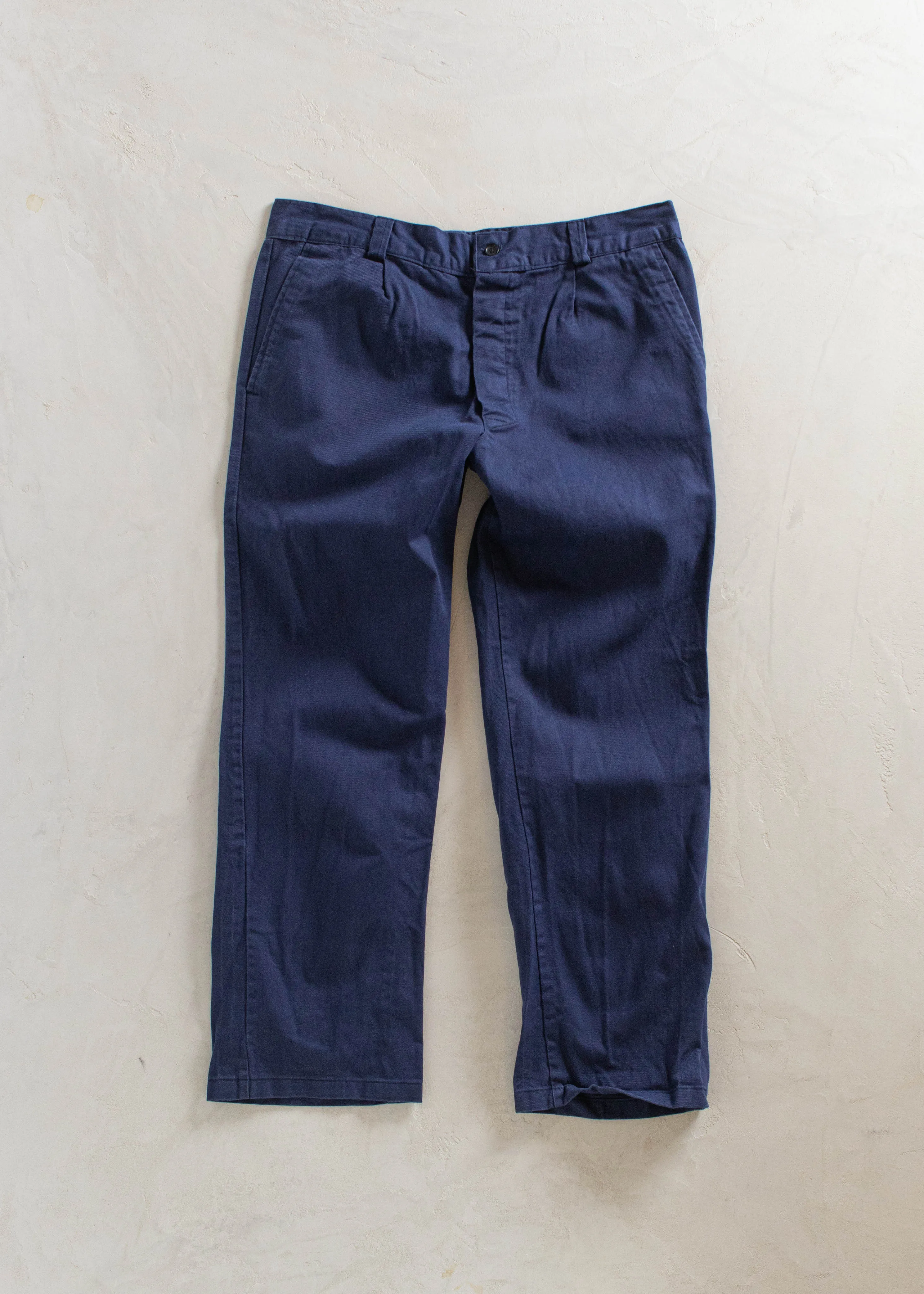 1980s Carlo Fain European Workwear Chore Pants Size Women's 34 Men's 36