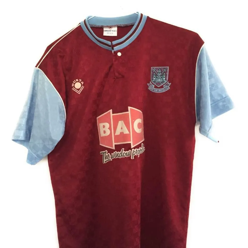 1989-91 West Ham home shirt XS