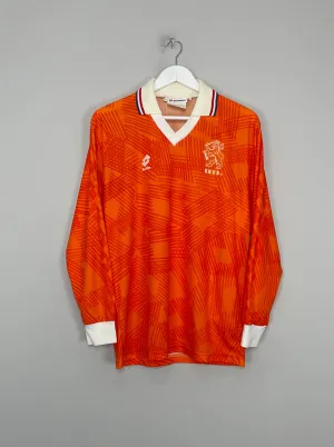 1992/93 NETHERLANDS L/S HOME SHIRT (M) LOTTO