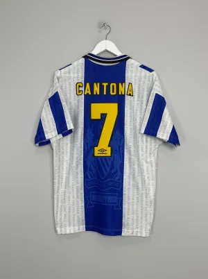1994/96 MANCHESTER UNITED CANTONA #7 THIRD SHIRT (L) UMBRO