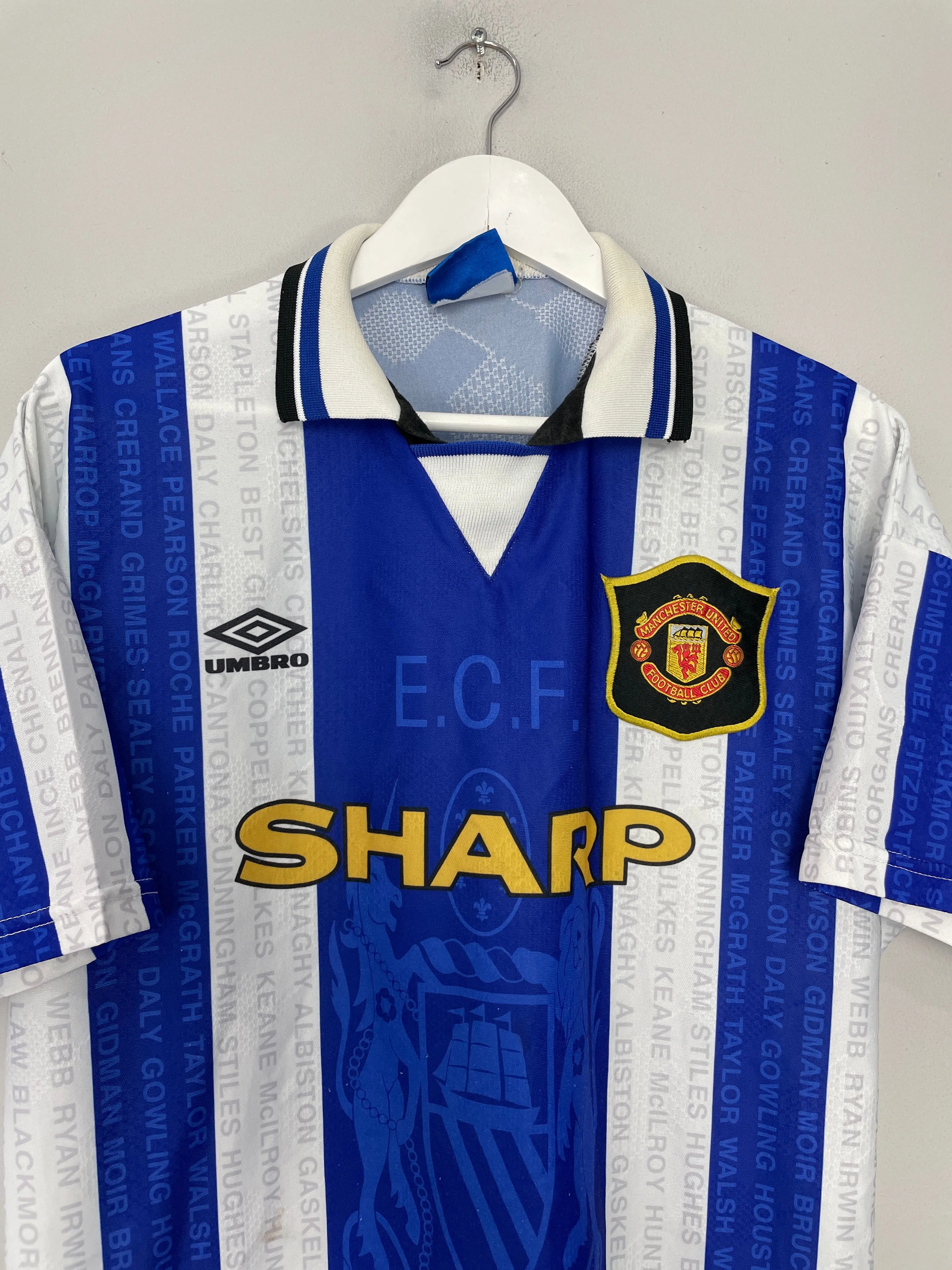 1994/96 MANCHESTER UNITED THIRD SHIRT (L) UMBRO