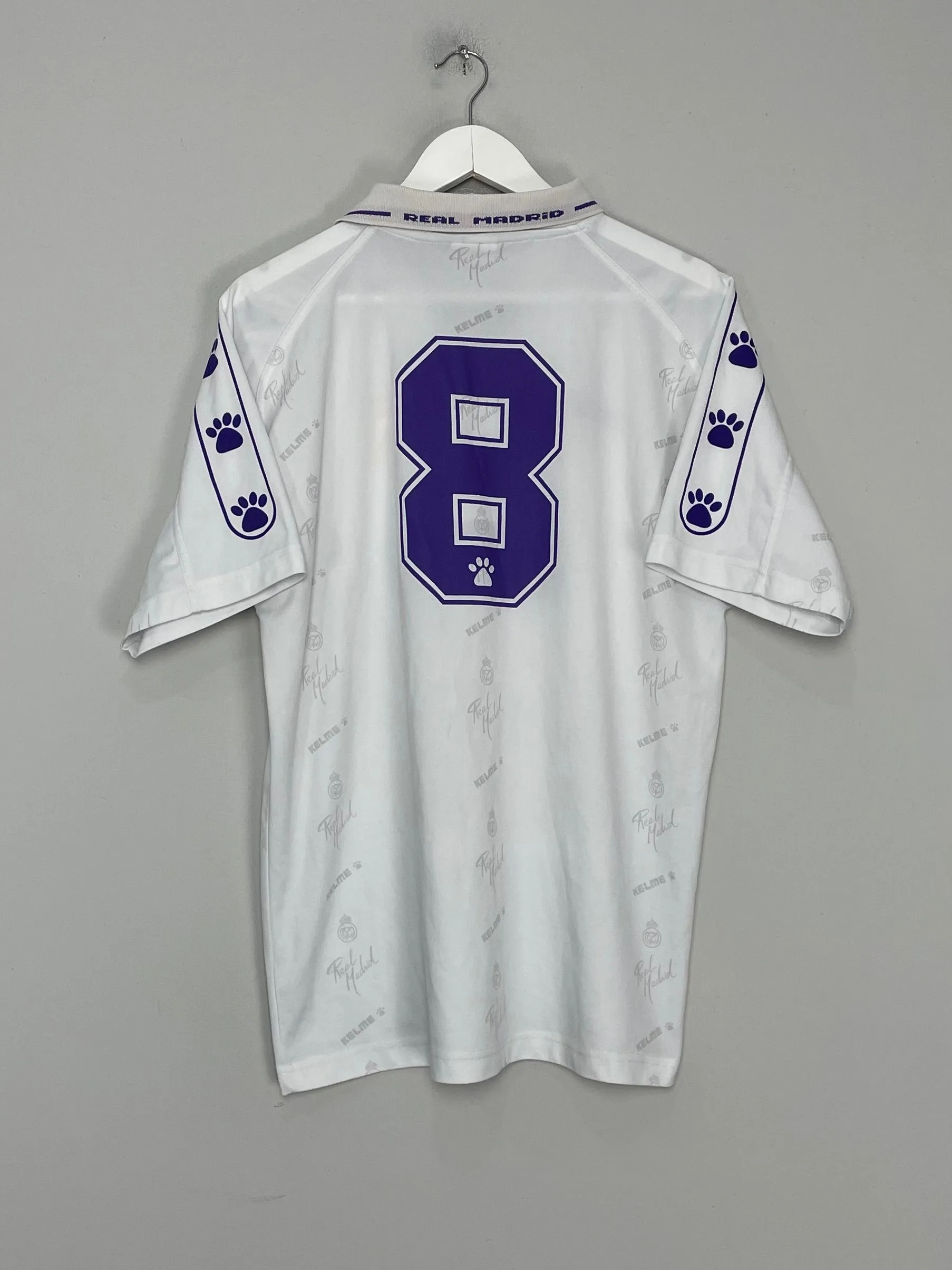 1994/96 REAL MADRID #8 HOME SHIRT (M) KELME