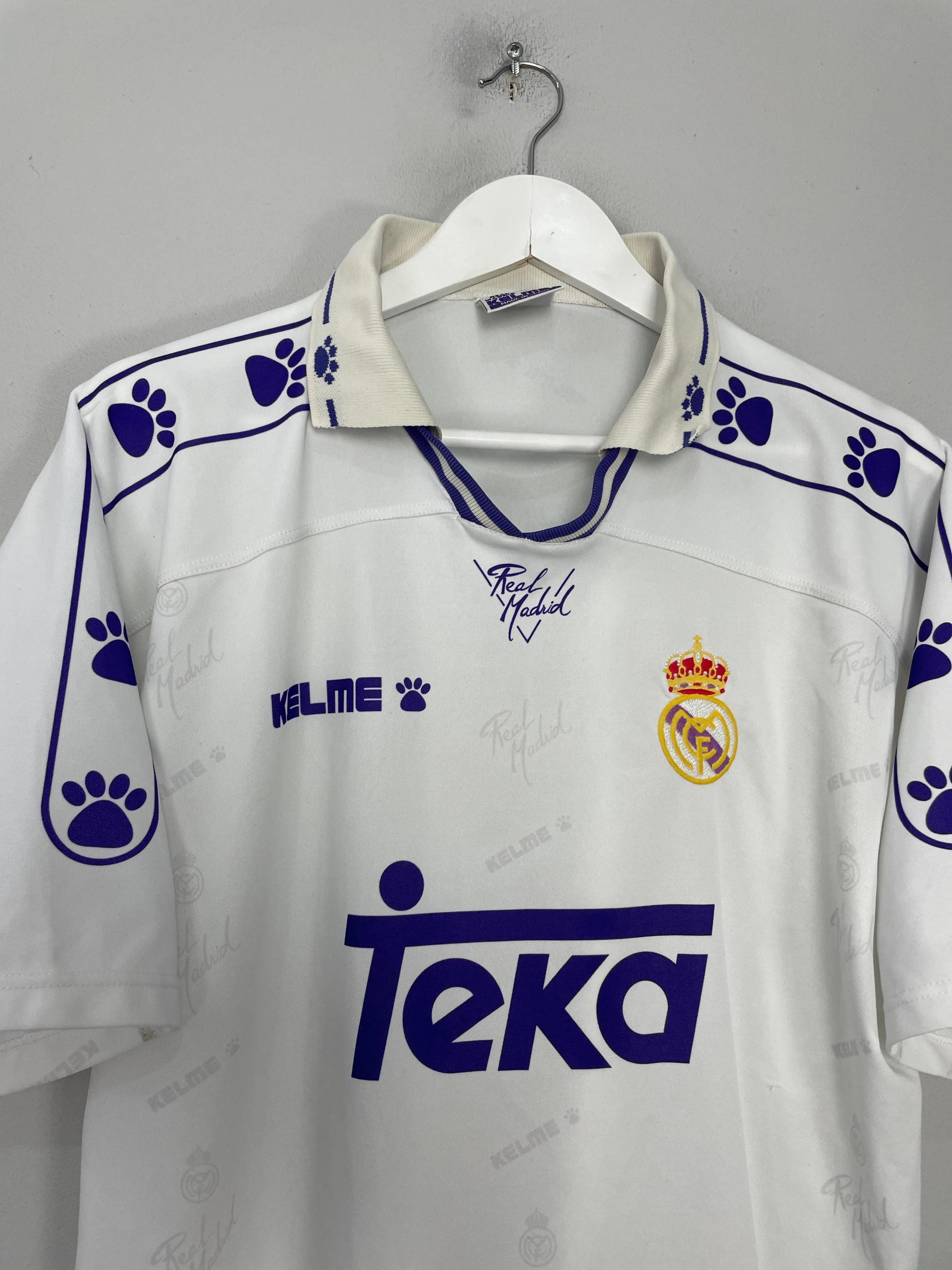 1994/96 REAL MADRID HOME SHIRT (L) KELME