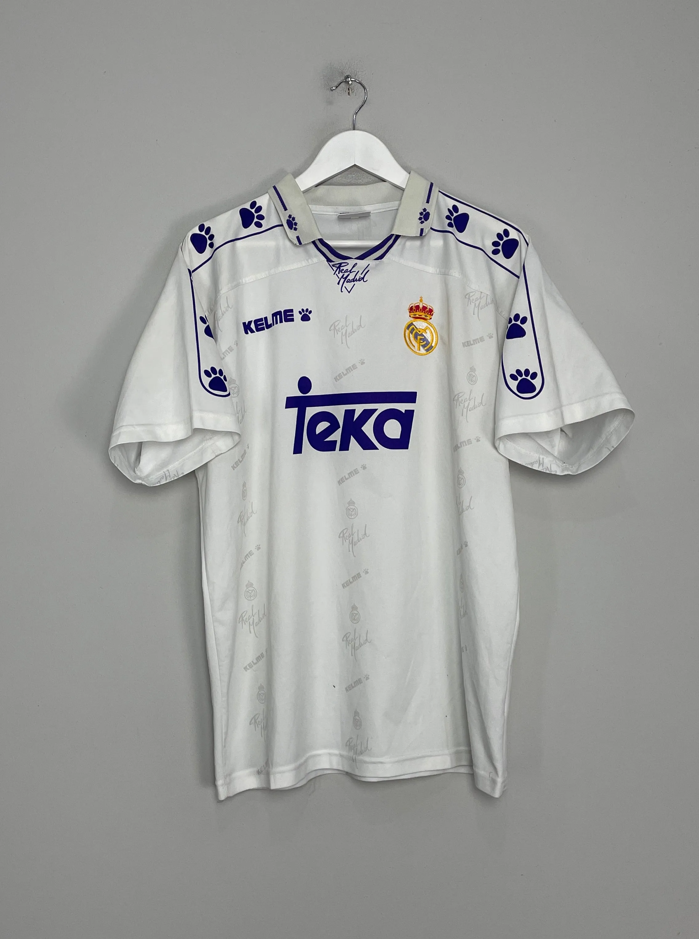 1994/96 REAL MADRID HOME SHIRT (L) KELME