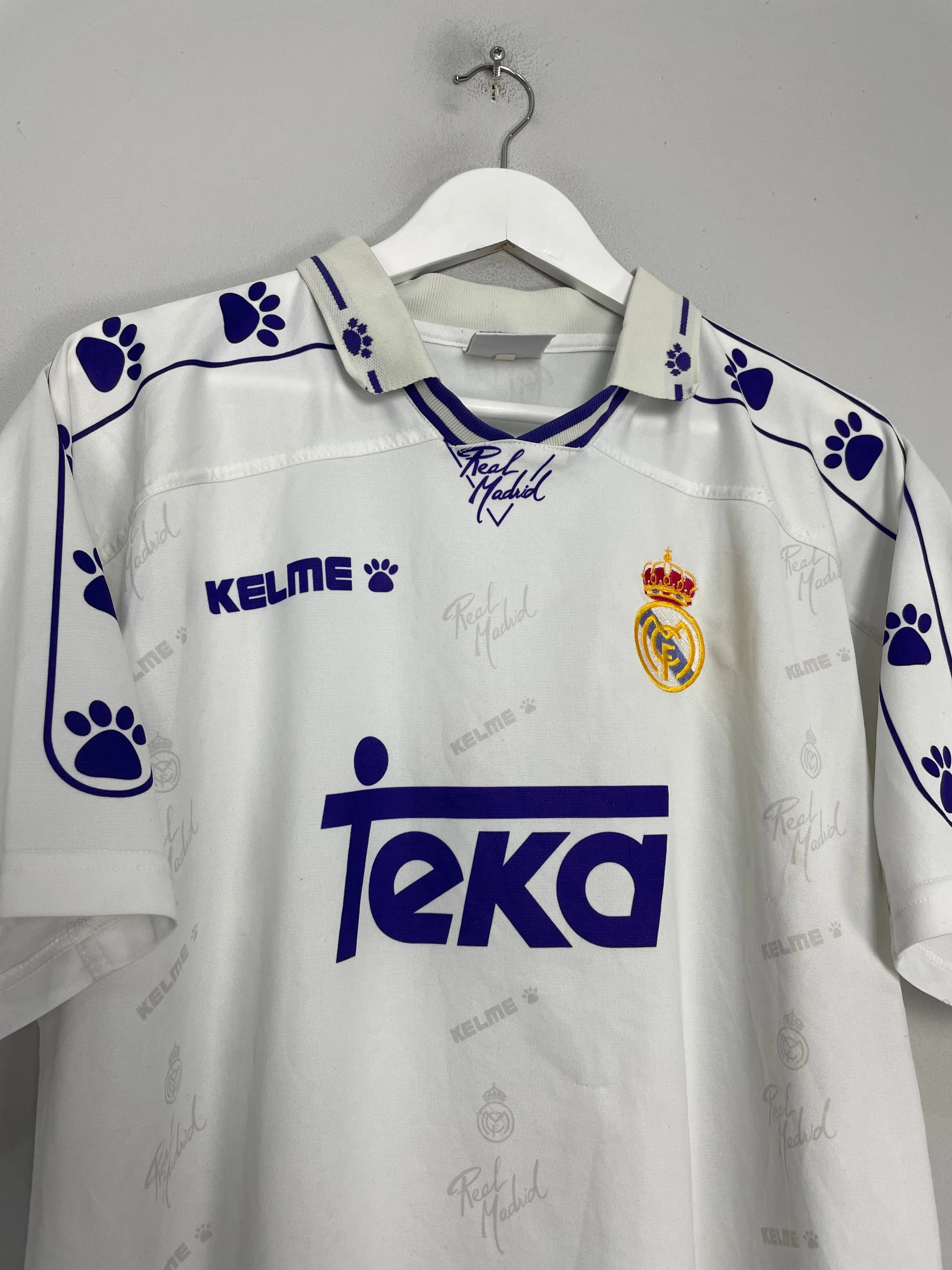 1994/96 REAL MADRID HOME SHIRT (L) KELME