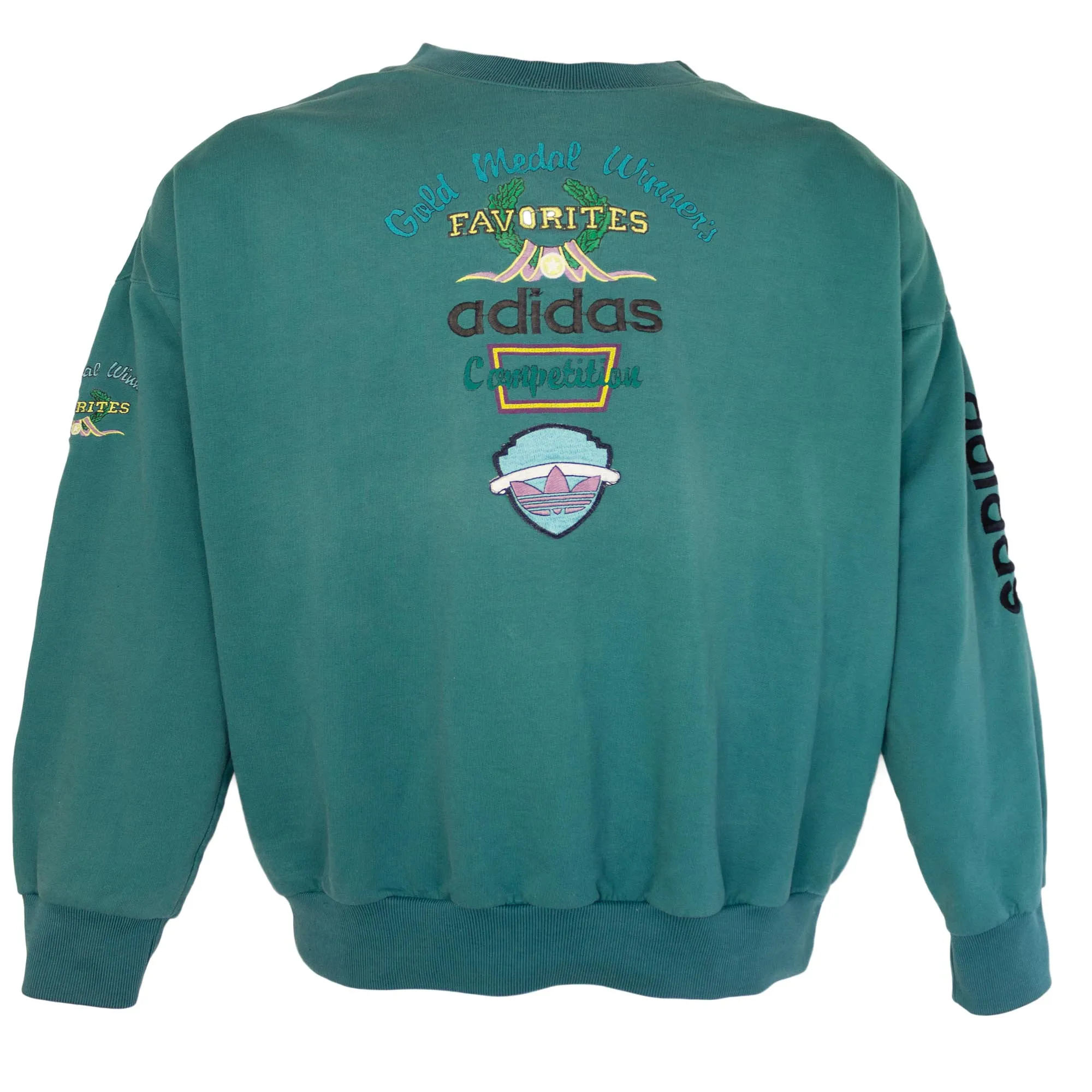 Adidas Rare 90s Embroidered Gold Medal Winners Favorites Sweatshirt (S)