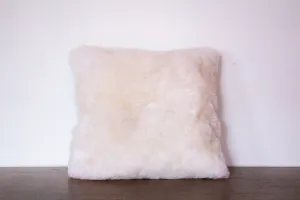 Alpaca Fur Pillow Solid Cream