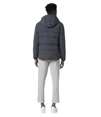 Andrew Marc Men's Mid Length Down Jacket, Ink (Godwin)