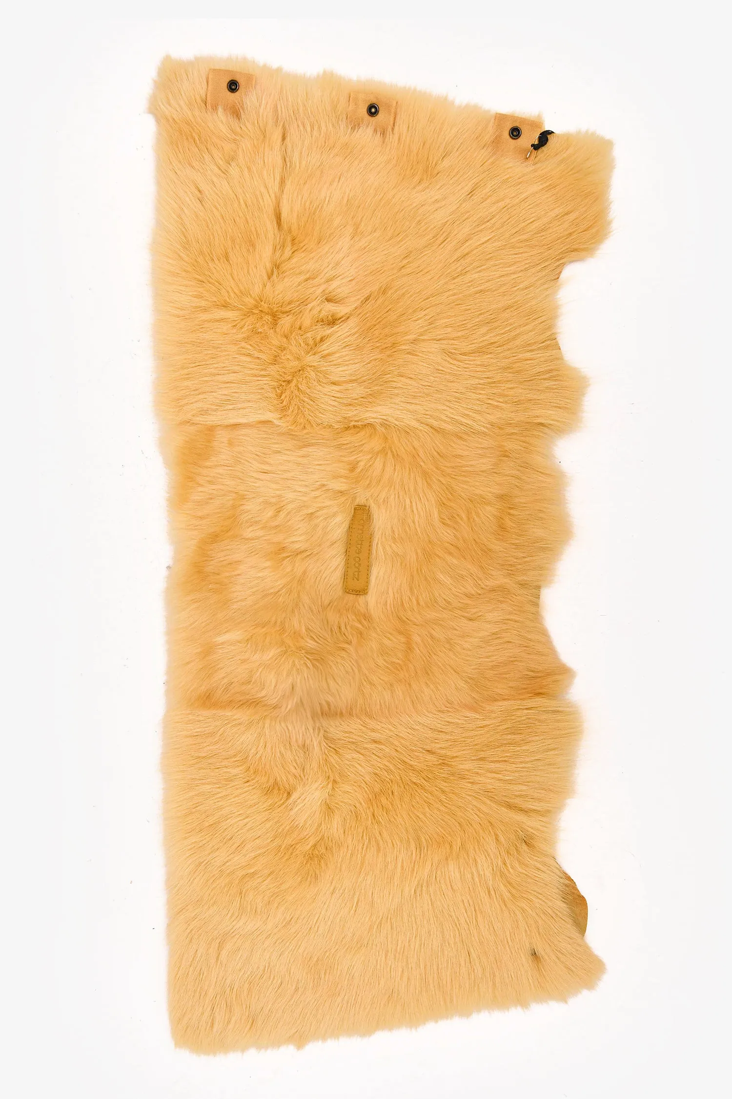 Annette Gortz Yellow 'Nando' Lambskin/Fur Collar