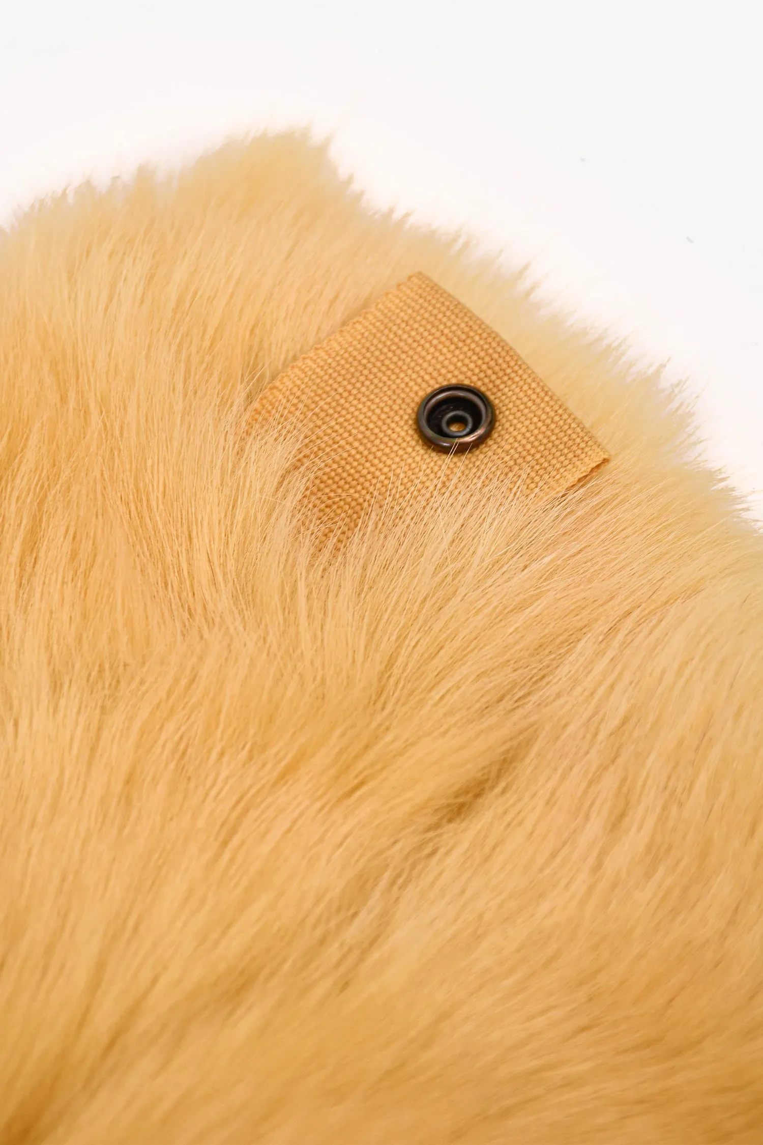 Annette Gortz Yellow 'Nando' Lambskin/Fur Collar