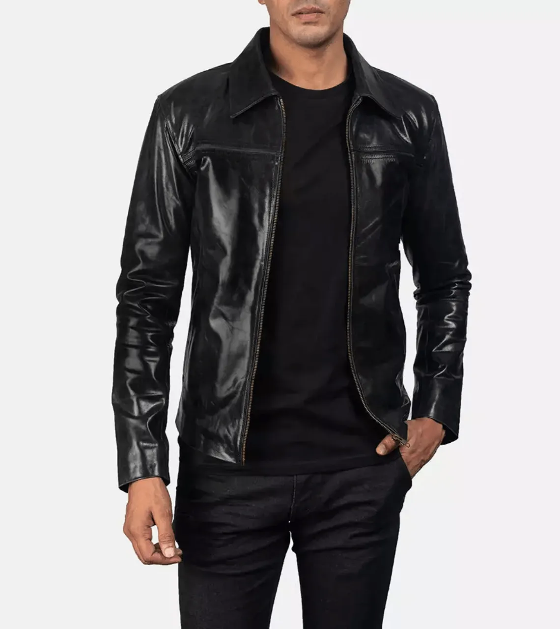 Aventail Men's Cow Skin Leather Jacket