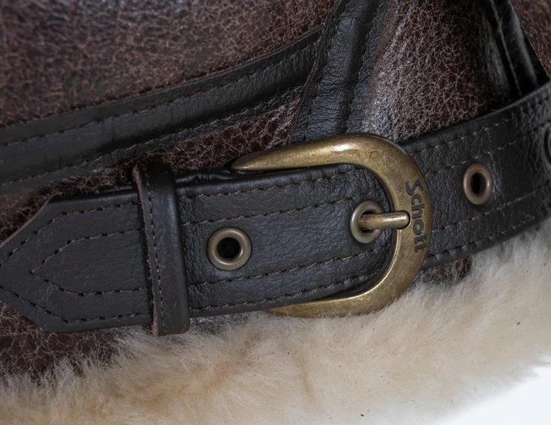 B-3 Sheepskin Leather Bomber Jacket