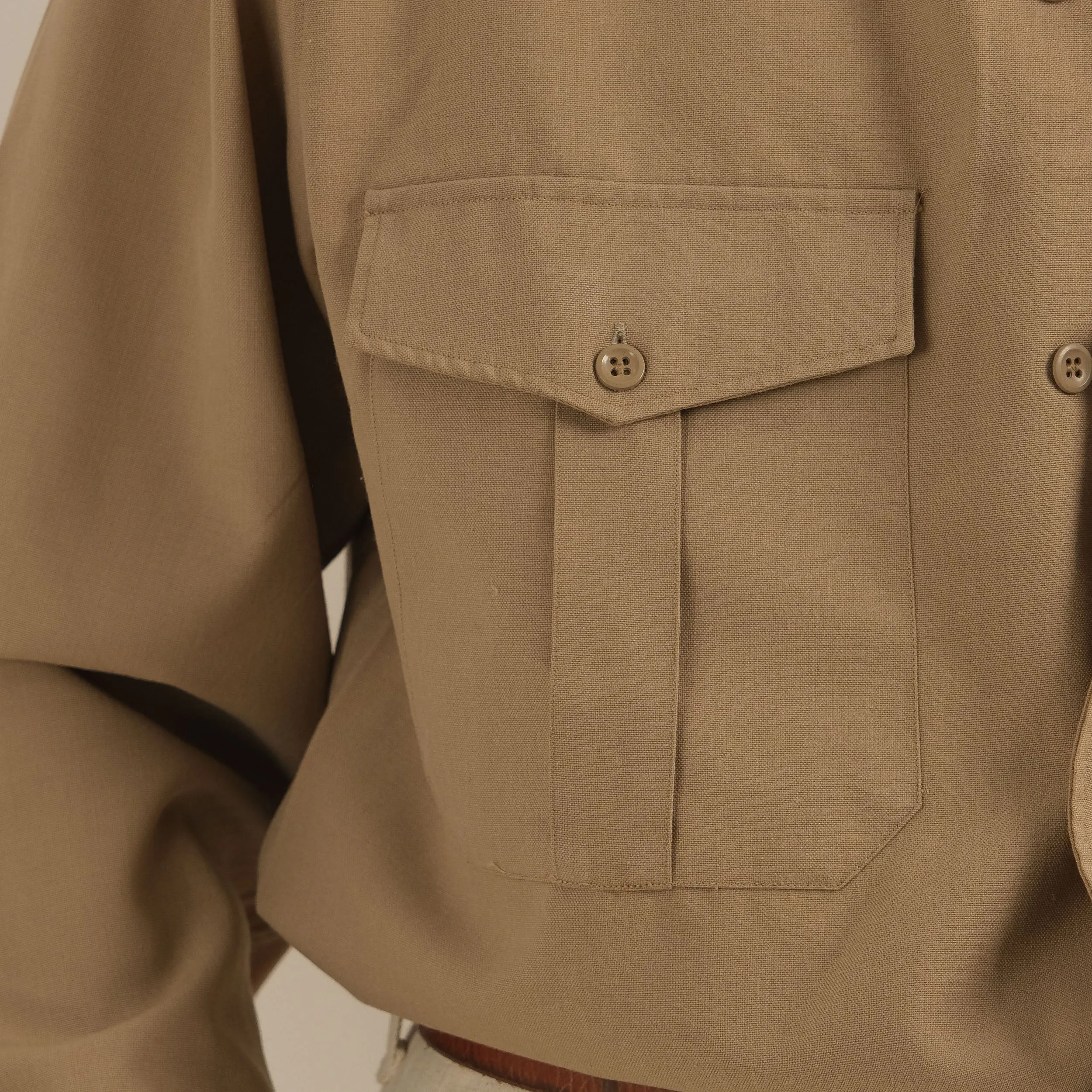 CAMP COLLAR SAFARI SHIRT