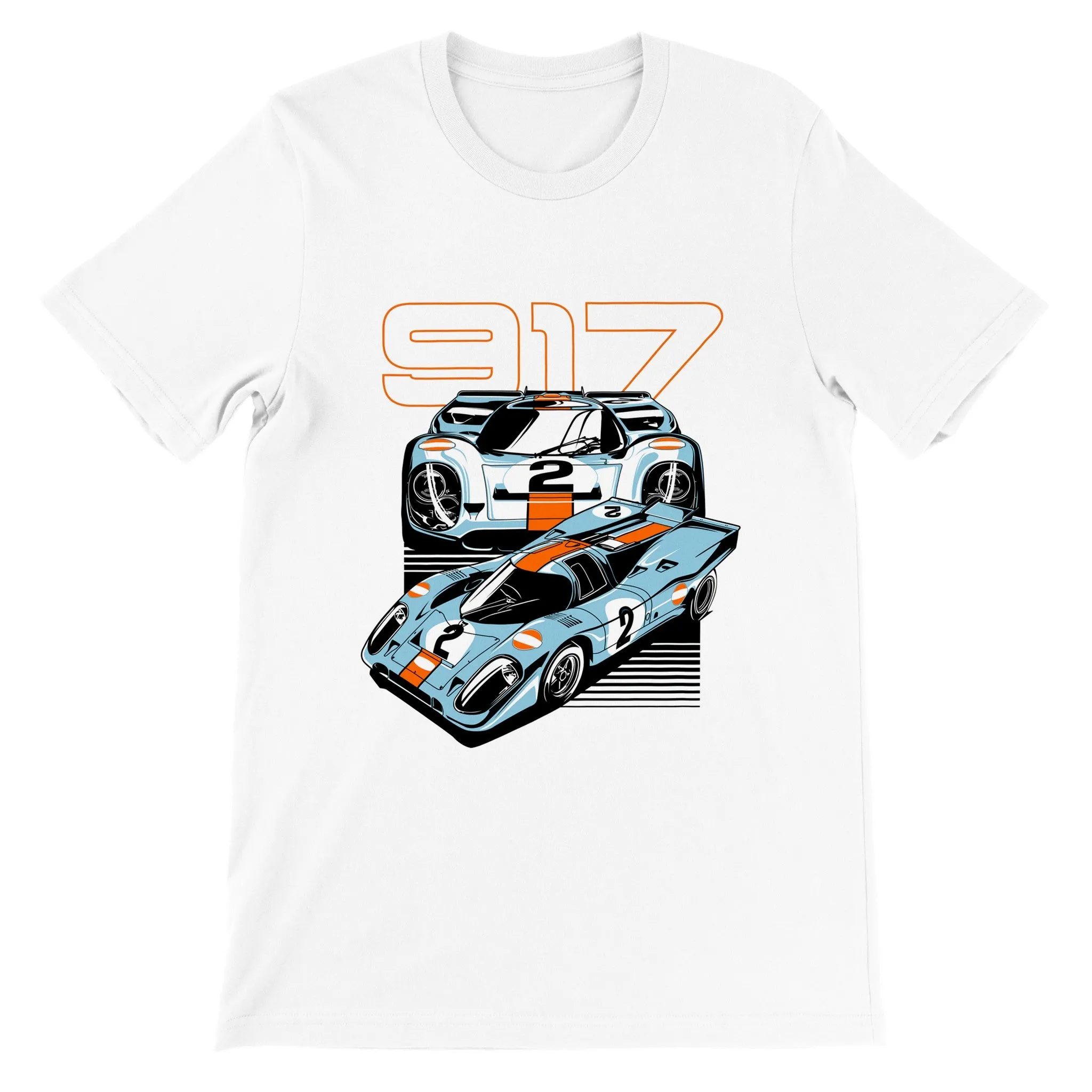 Car T-shirt - The Super Car 917 - Artwork - Premium Unisex T-shirt