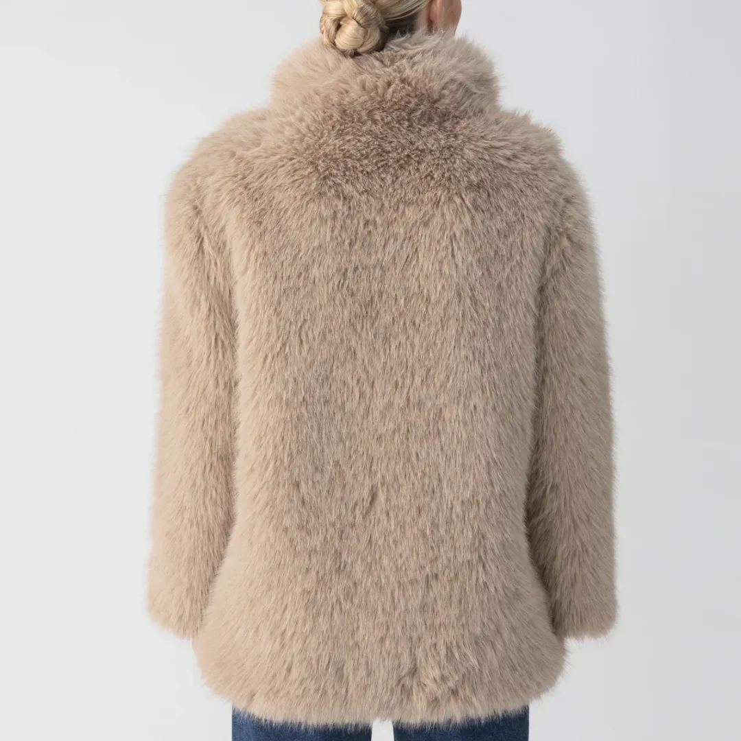 Carmen Fur Coat (Chocolate Sundae)