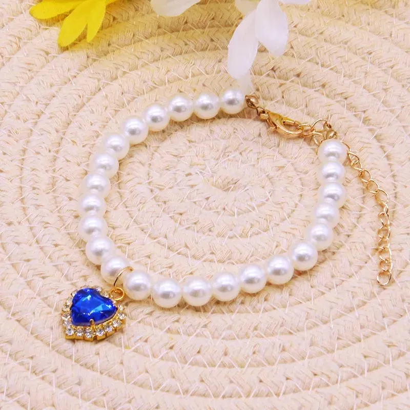 Cat Pearl Collar Necklace