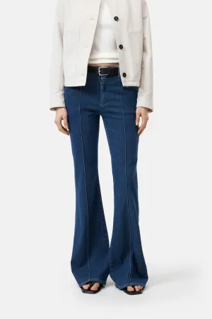 Denair Flared Jeans - Dark Blue