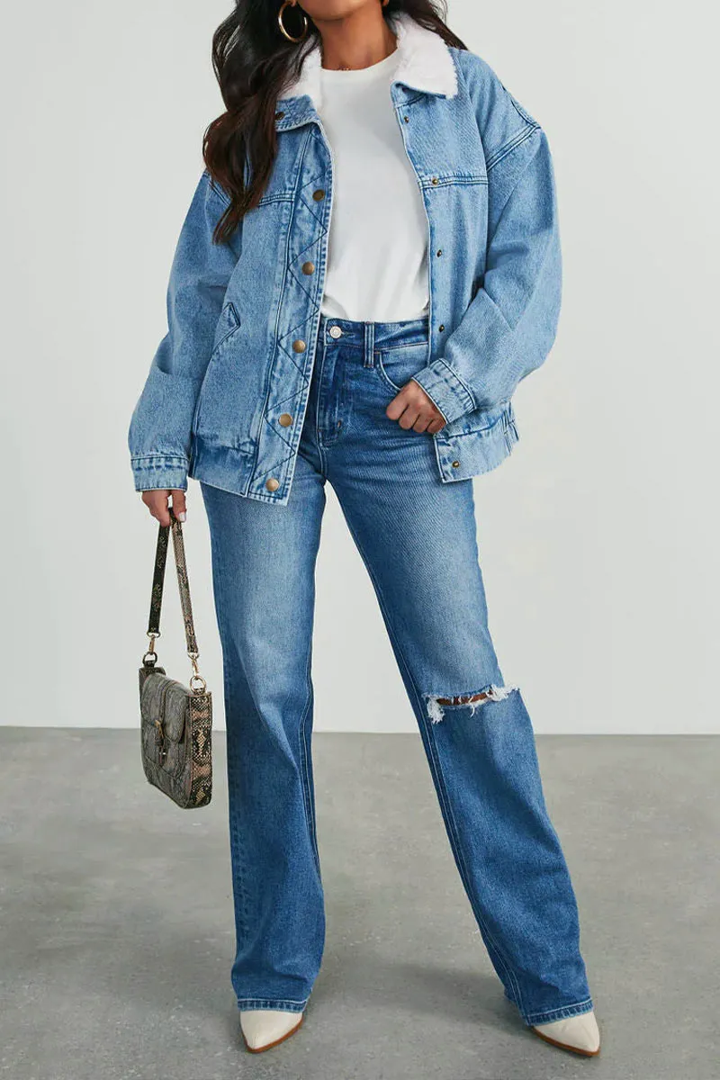 DJ0403 Oversized Denim Jacket