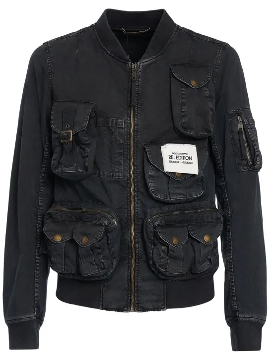 Dolce&amp;Gabbana   Garment-dyed stretch cotton blouson 