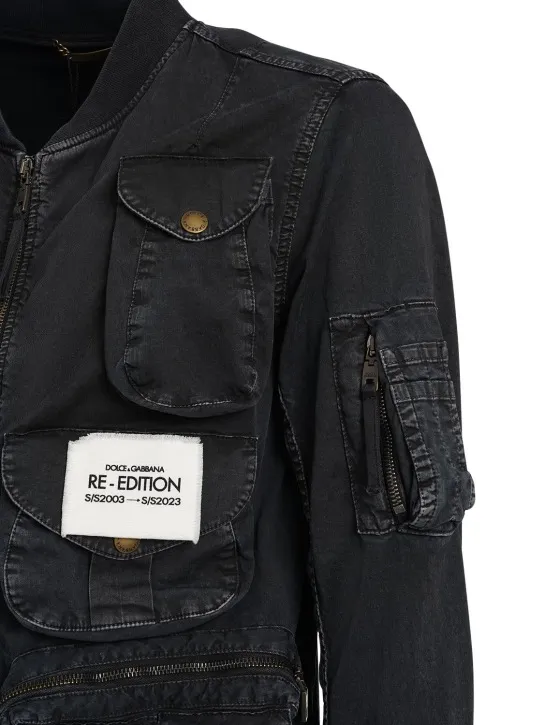 Dolce&amp;Gabbana   Garment-dyed stretch cotton blouson 