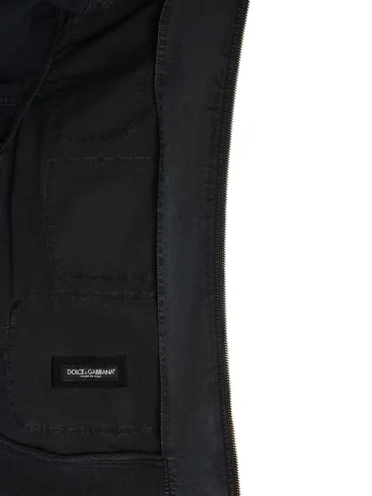 Dolce&amp;Gabbana   Garment-dyed stretch cotton blouson 