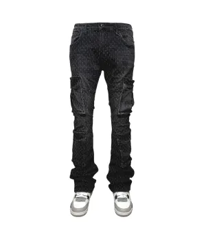 Dual  cargo flared pants