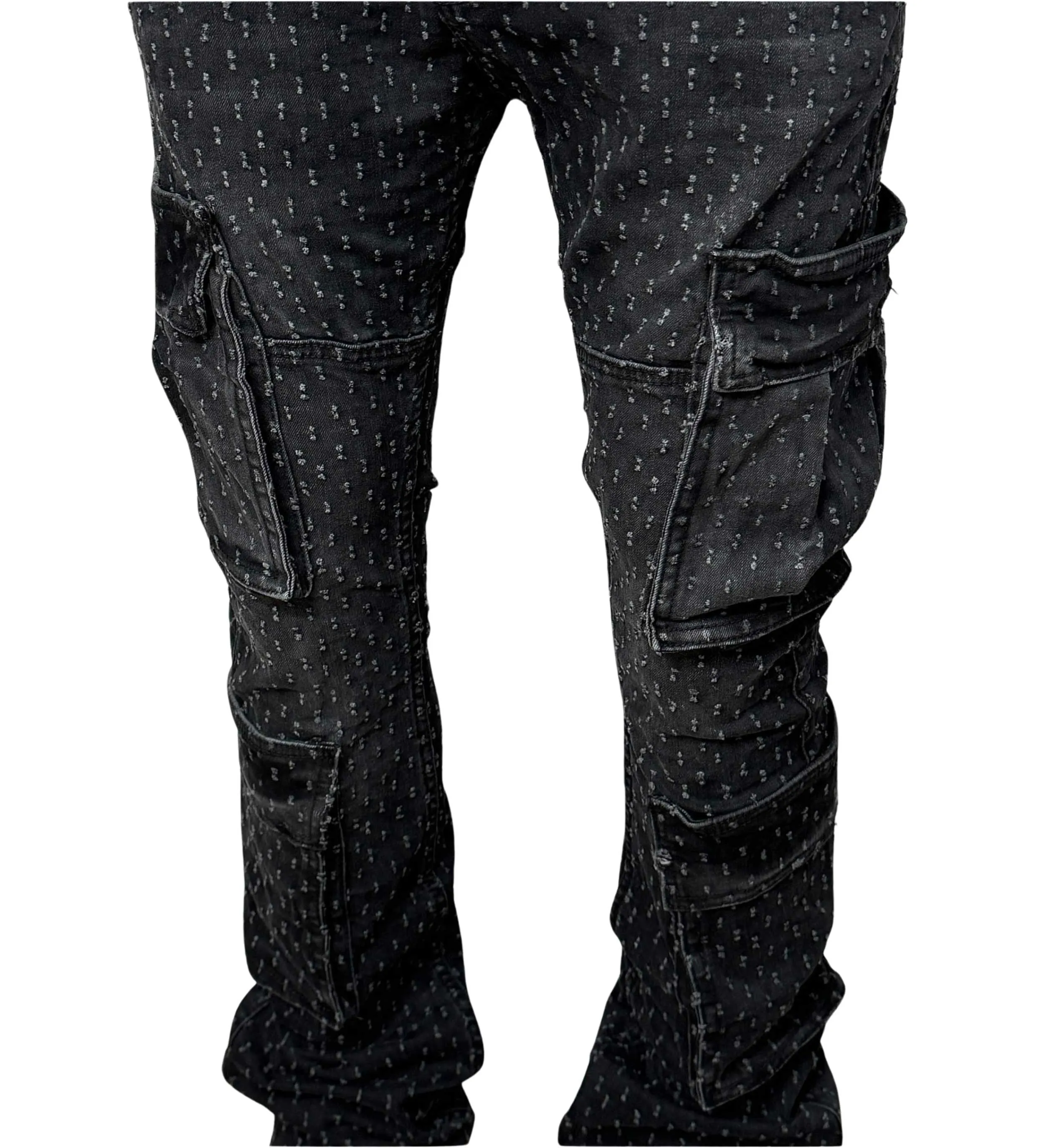 Dual  cargo flared pants