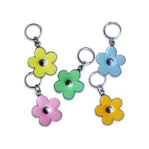 Enameled Spring Daisy Pet Dog Collar Charm