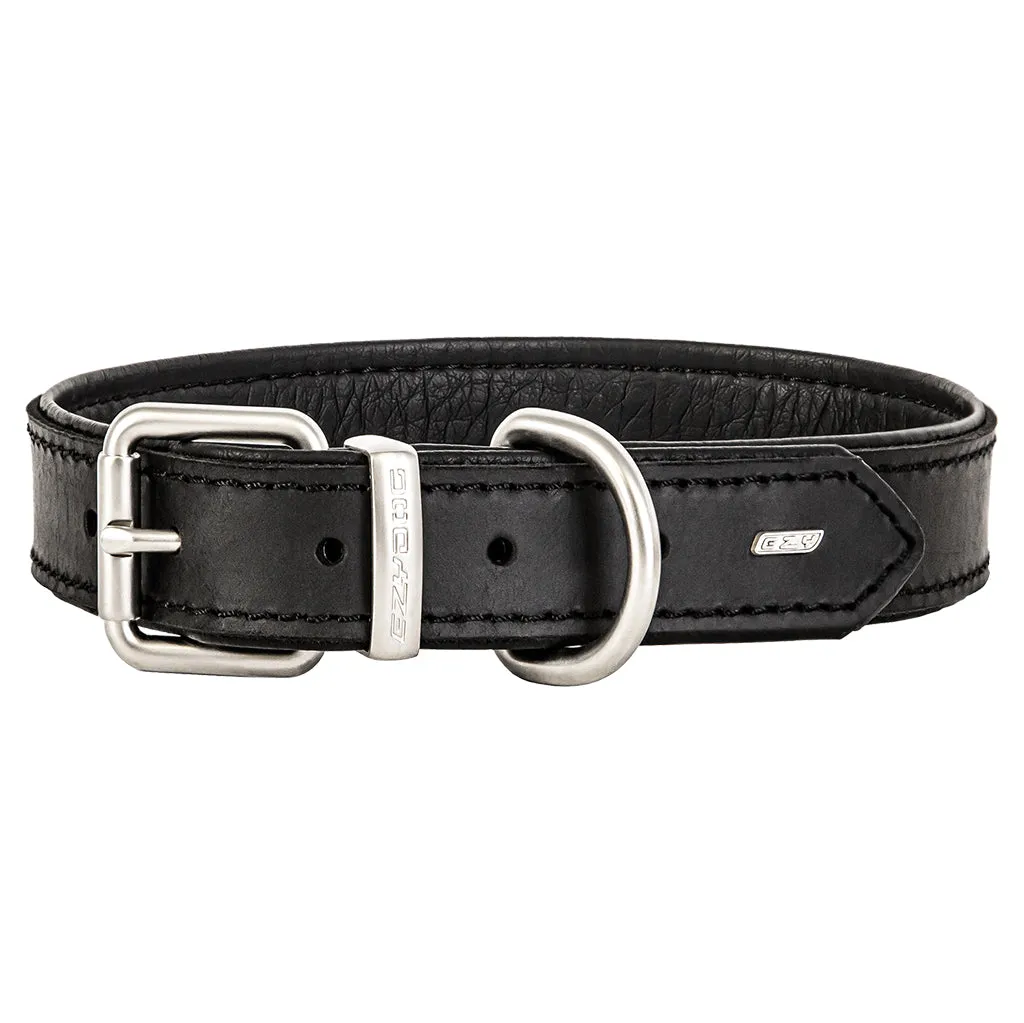 EZYDOG Oxford Leather Collar-Black