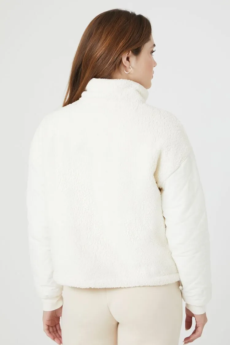 Faux Shearling Bomber Jacket