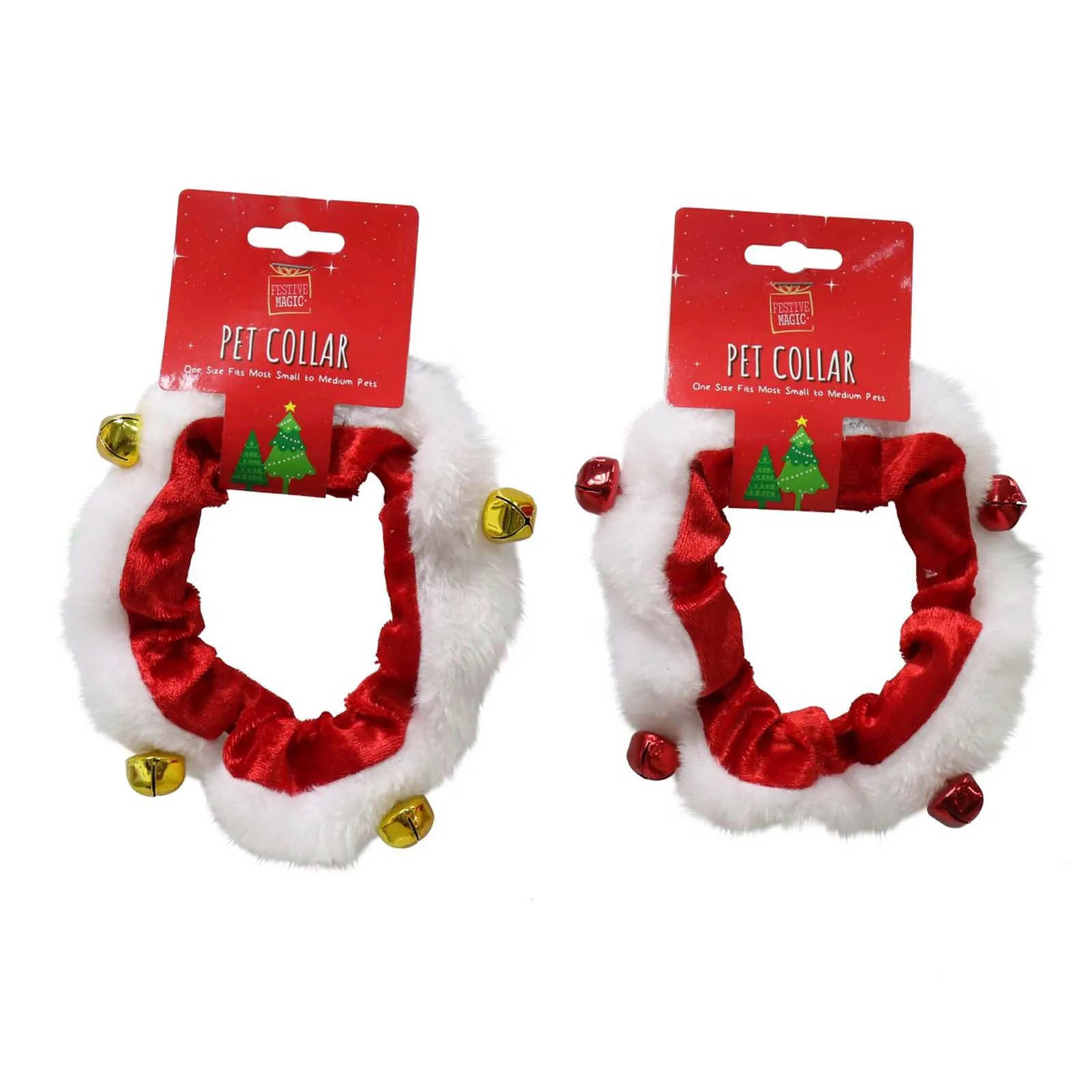 Festive Pet Collar with Nutbells Assorted