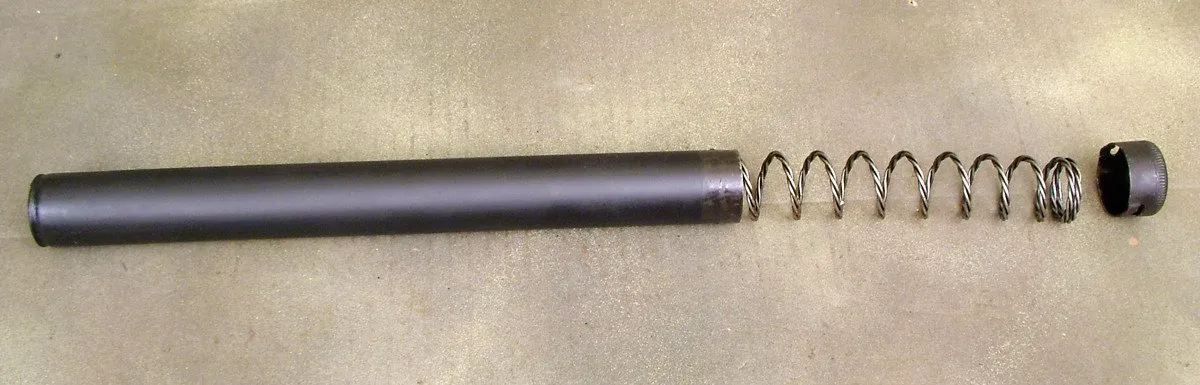 German MG 42 Spare Recoil Spring Tube w/ Original Spring Included