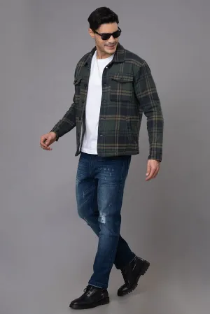 GREEN BLUE CHECKS JACKET