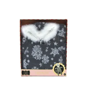 Grey Snowflake Doll Snow Suit with Mittens