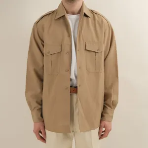 HEAVY CAMP COLLAR SAFARI SHIRT