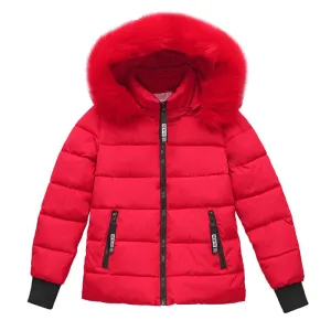 Hooded Fur Collar Padded Jacket