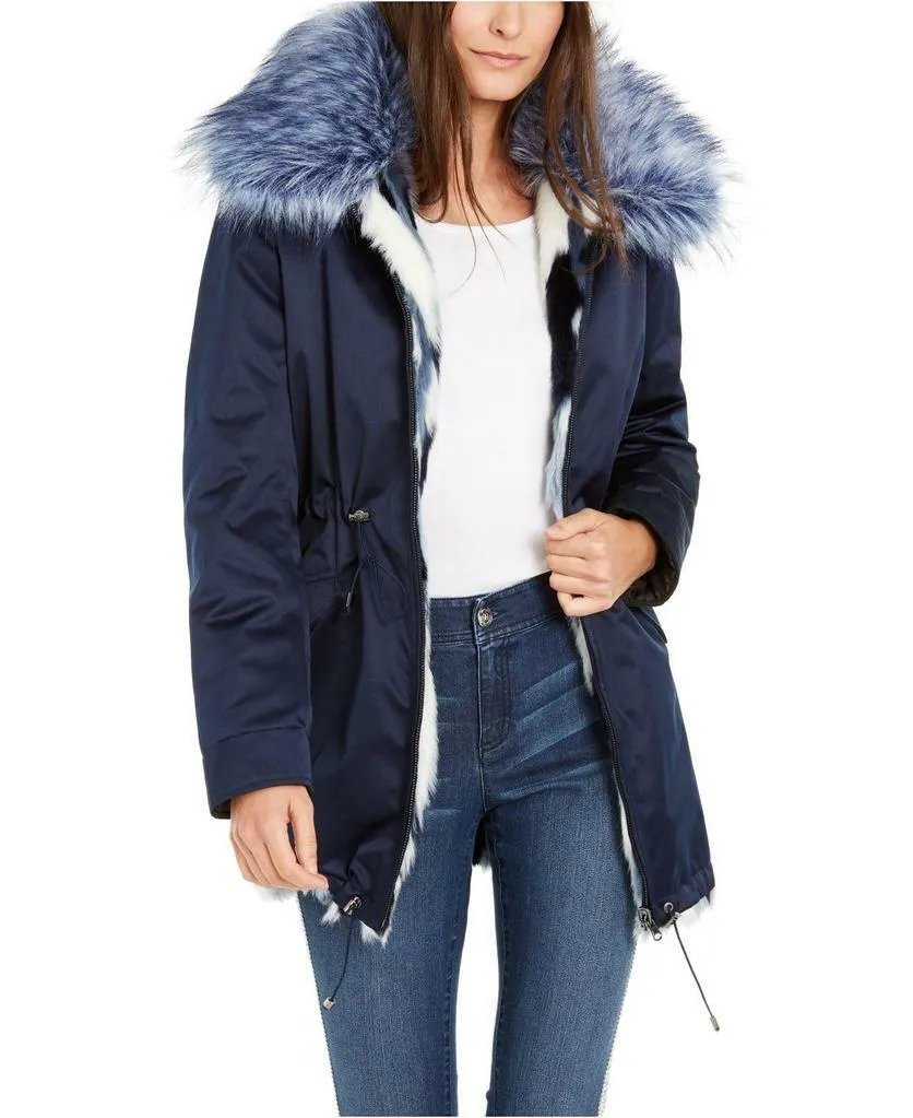 INC Reversible Faux-Fur Anorak Jacket