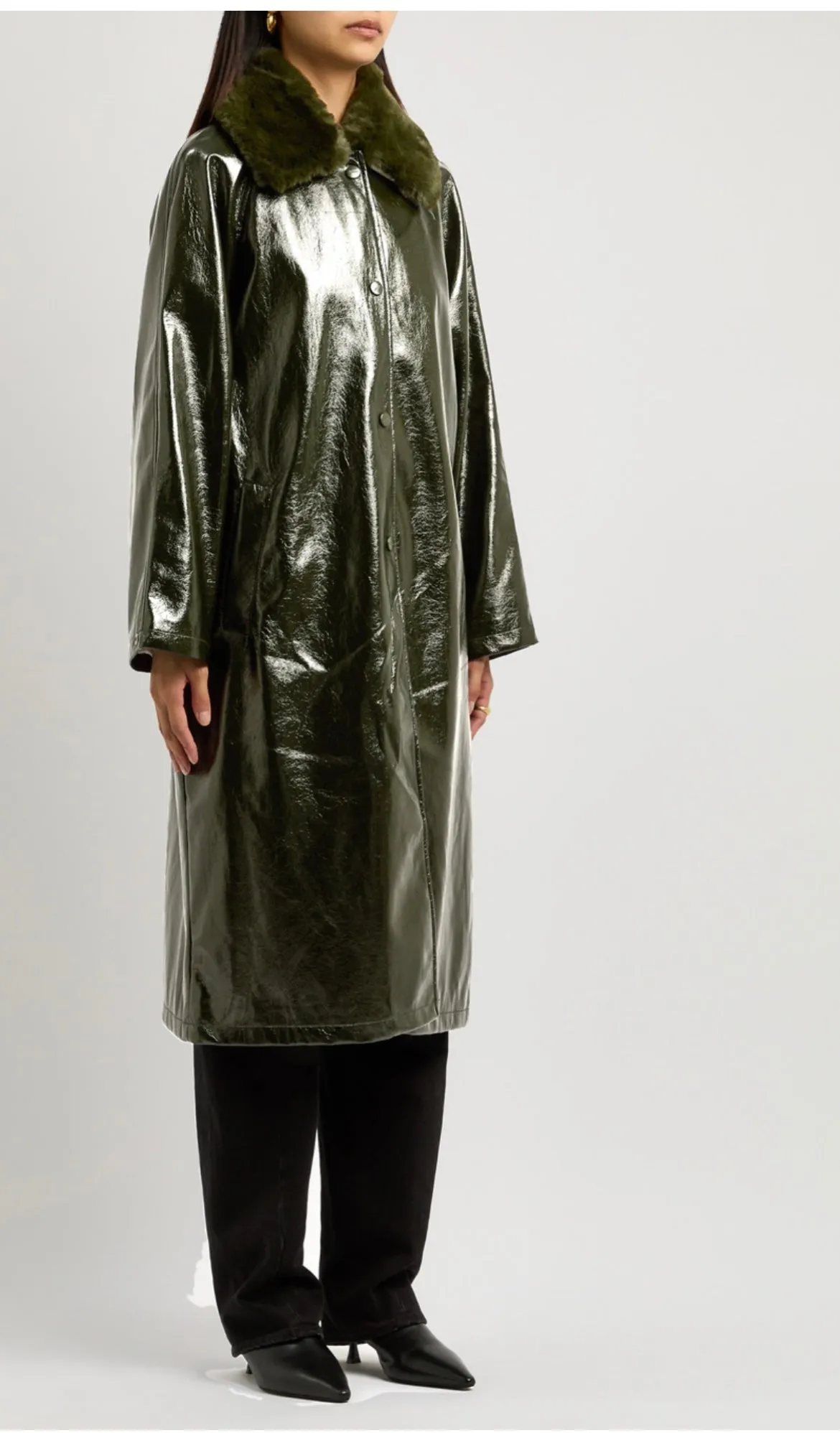 Jakke Lumi Rain Mac - Forest Green