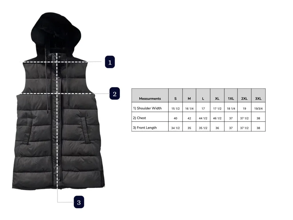 Klayton Long Puffer Vest BESTSELLER