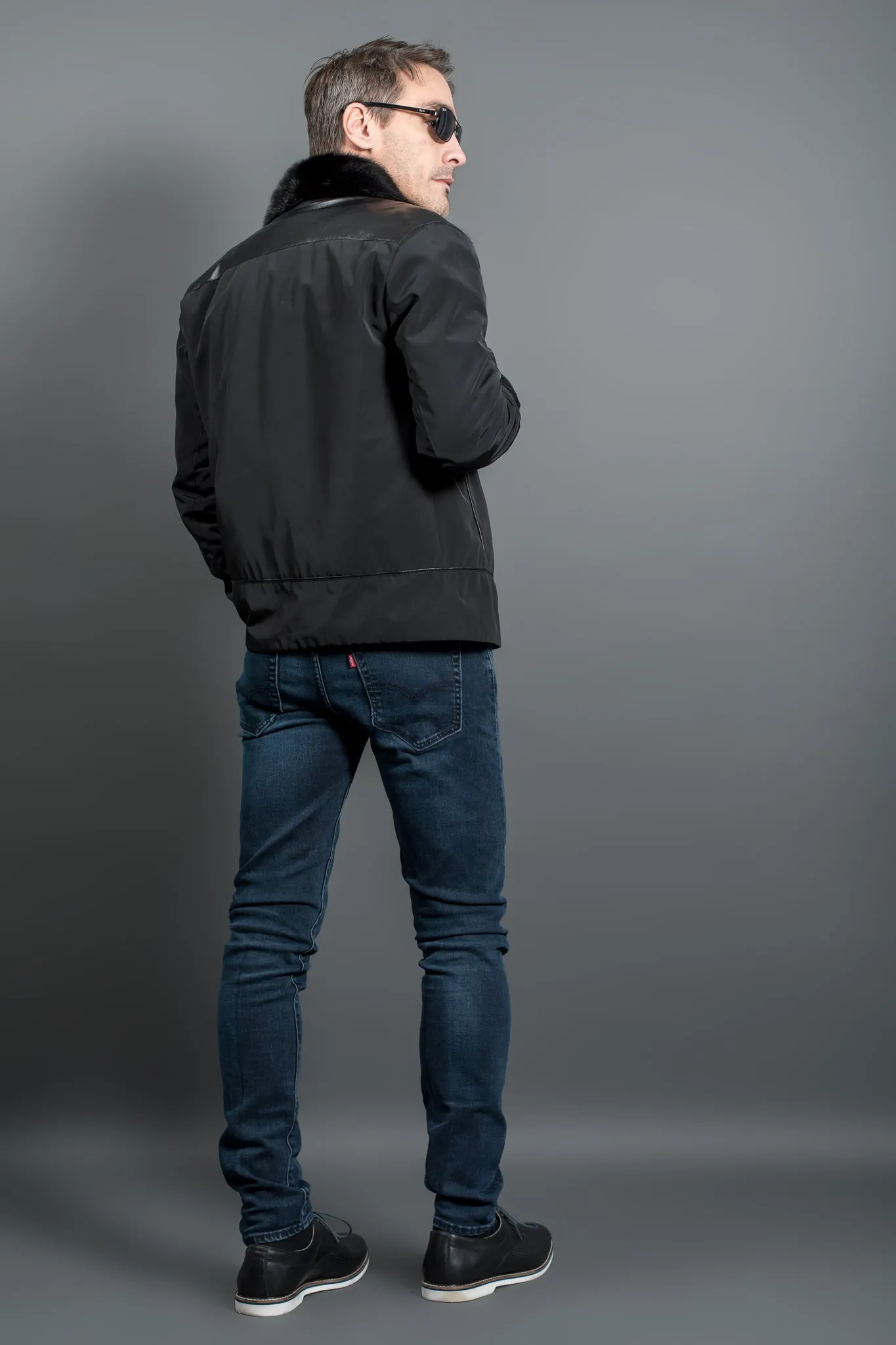 Men's mink fur jacket