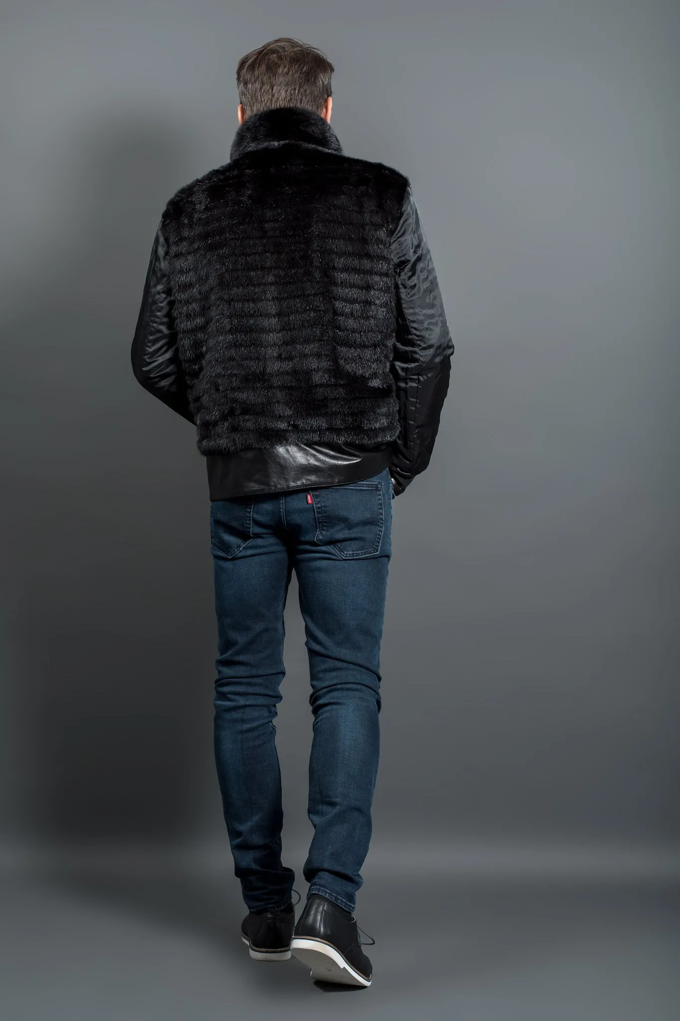 Men's mink fur jacket