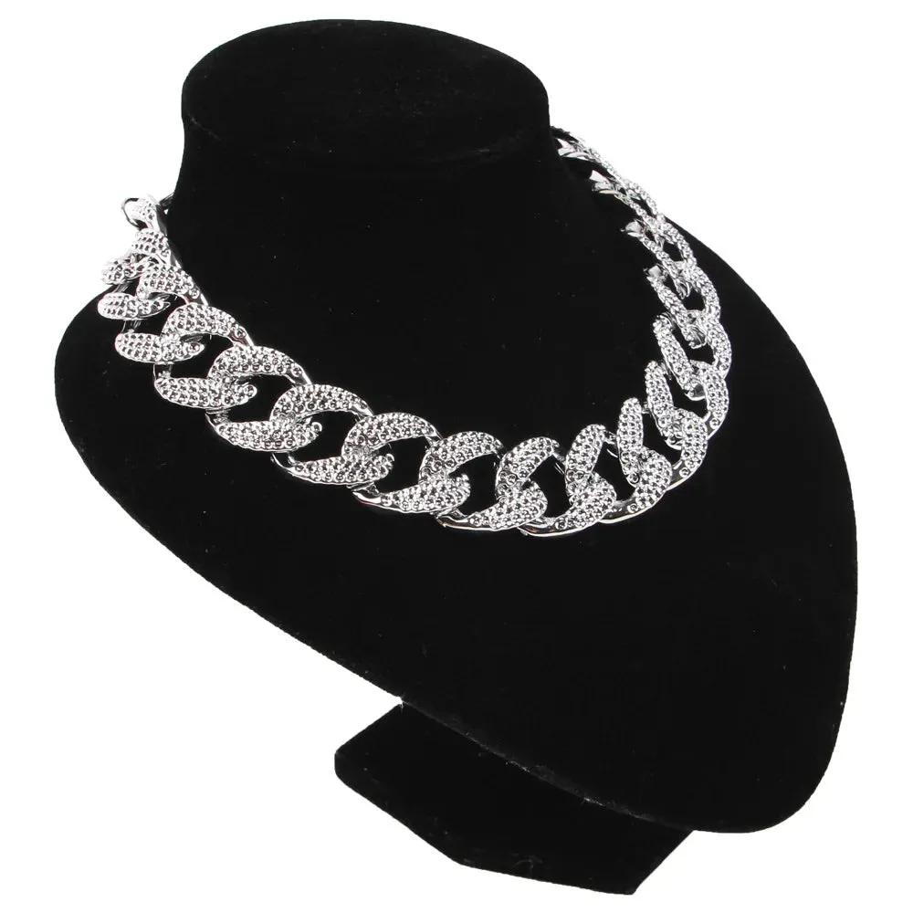 Metal Dog Chain Collars - Durable Stainless Steel Training Collar for Large Dogs