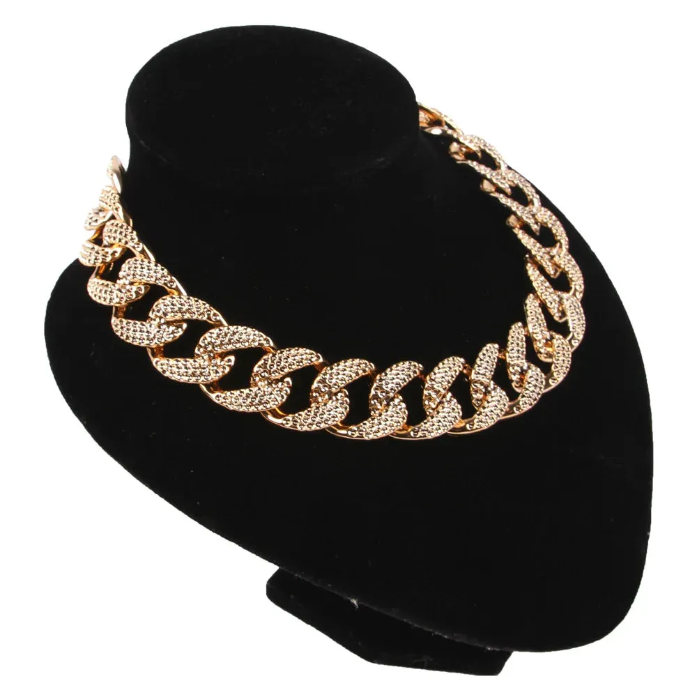 Metal Dog Chain Collars - Durable Stainless Steel Training Collar for Large Dogs
