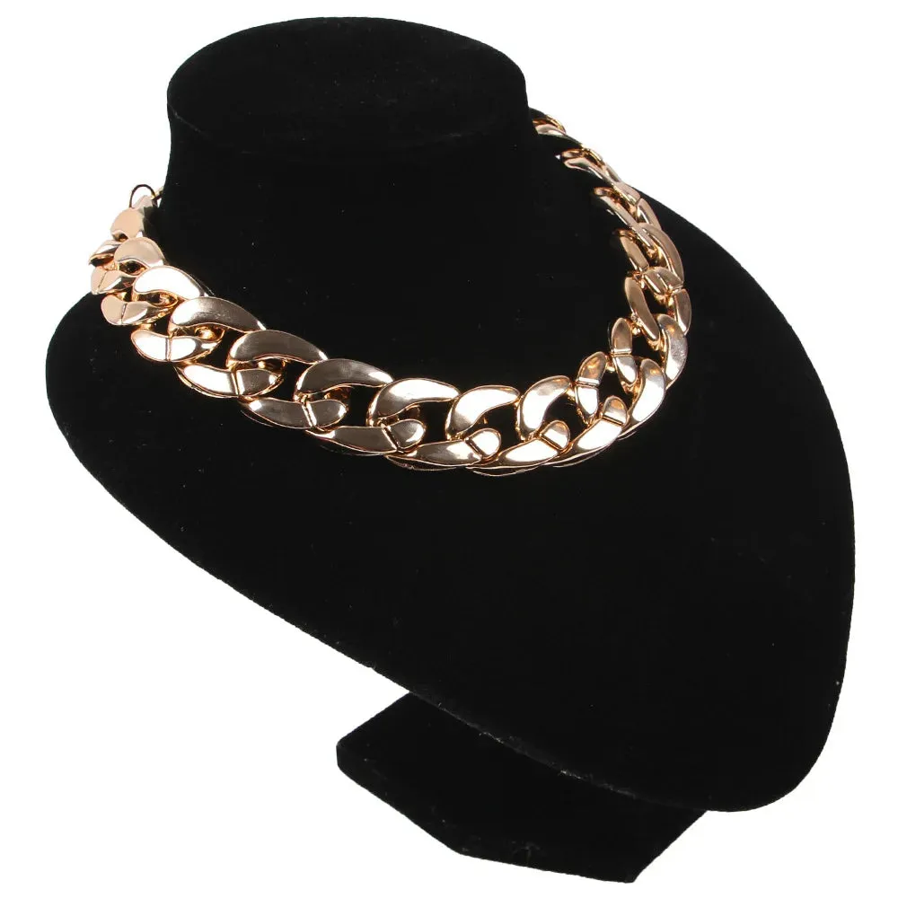Metal Dog Chain Collars - Durable Stainless Steel Training Collar for Large Dogs