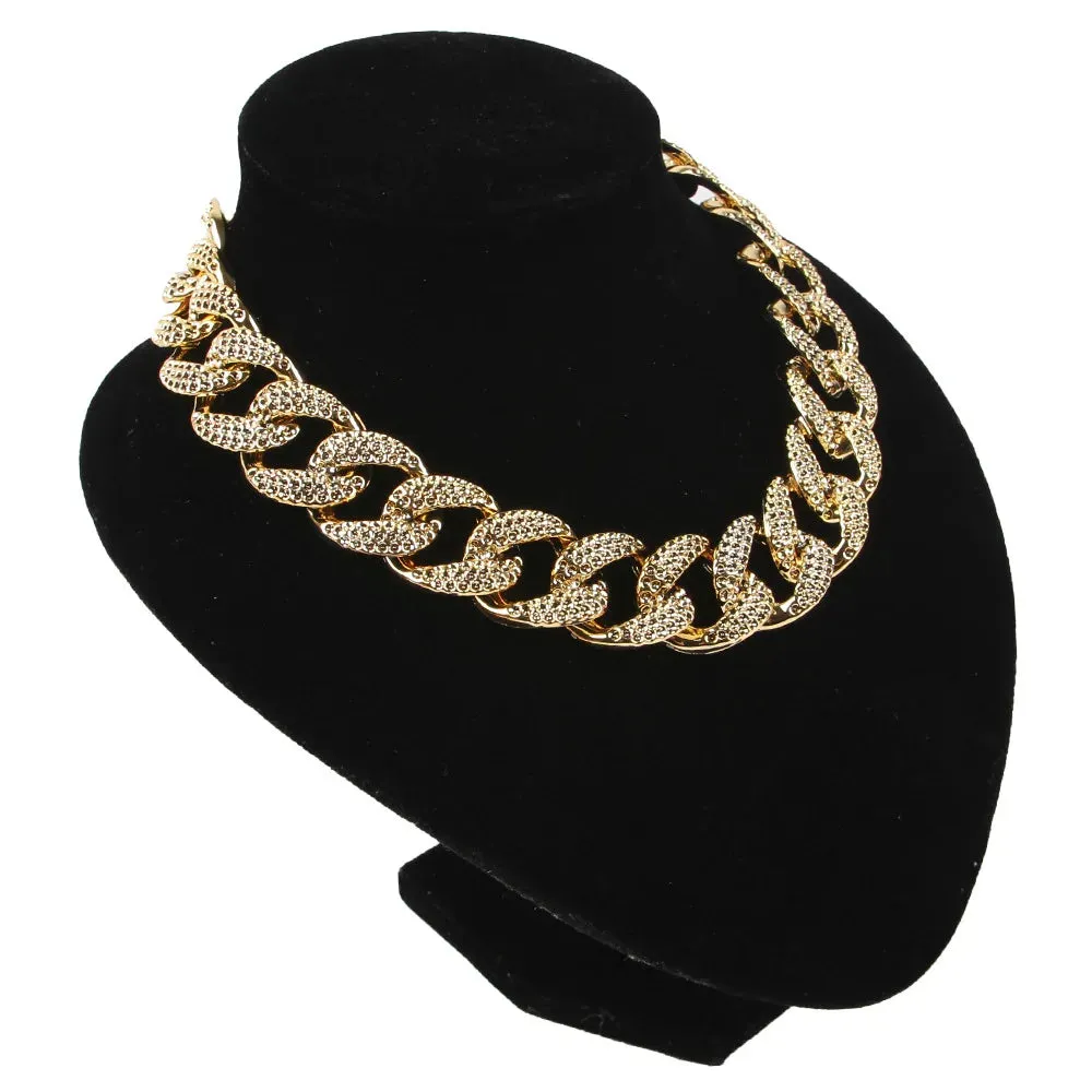 Metal Dog Chain Collars - Durable Stainless Steel Training Collar for Large Dogs
