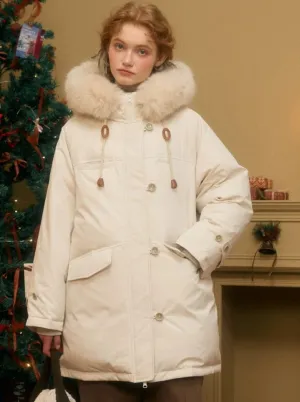 Midi  Fur Collar Jacket