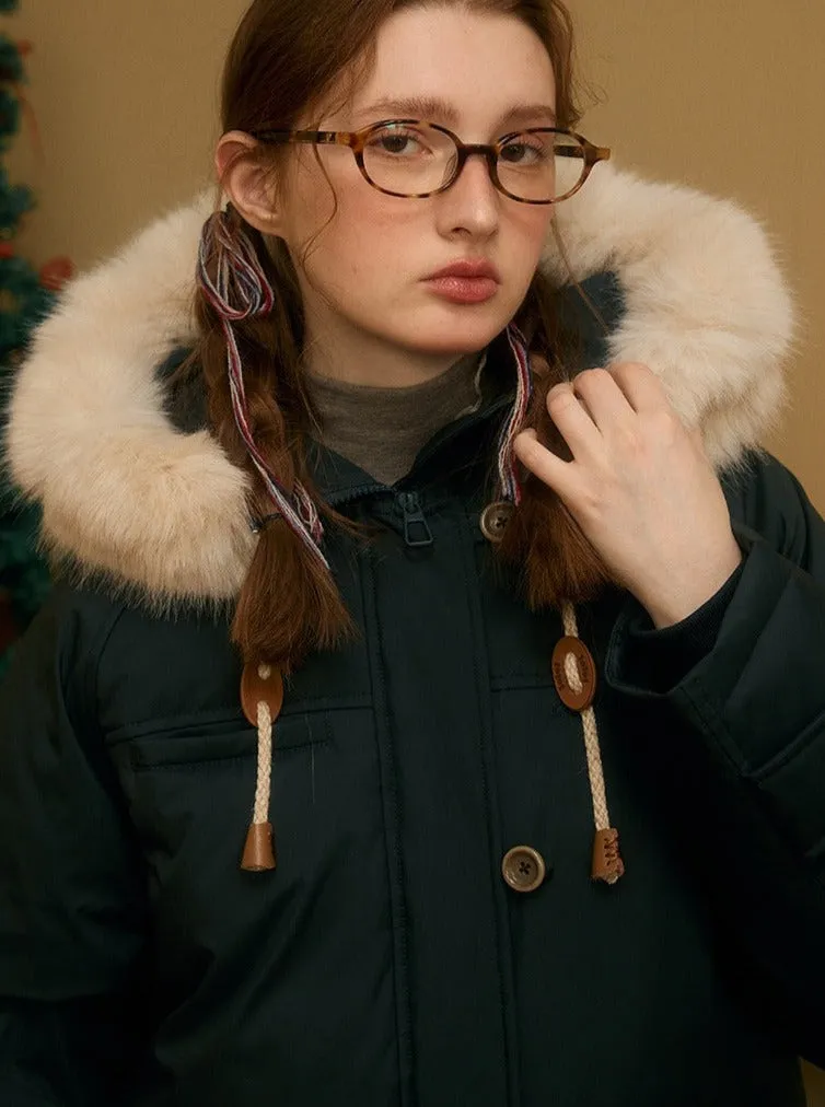 Midi  Fur Collar Jacket